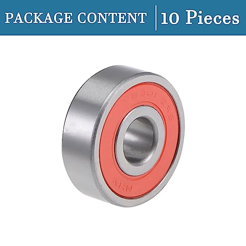Rodamiento de bolas 6301-2RS doble sellado de 12mm 4