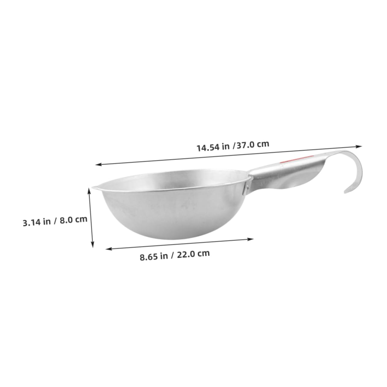 ibasenice 2 Piezas Pala de riego cucharón Agua Dispositivos de riego de Plantas regadera riego Puede al Aire Libre Flores de riego de Flores utensilio de jardín Camarilla Aluminio Plata
