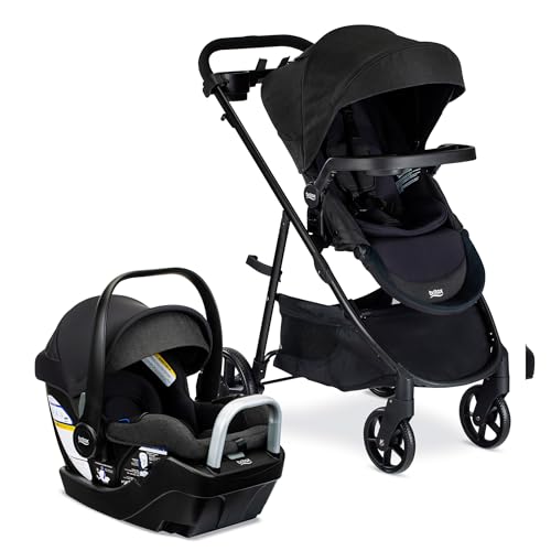 Britax Willow Brook S+ Travel System, Infant Car Seat and Stroller Combo with Alpine Base,...
