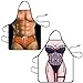 Produktbild HR-International 2 Pack Schürze Lustig Kochschürze Schürzen Weihnachten Sexy Küchenschürze für Frauen Männer Geschenk