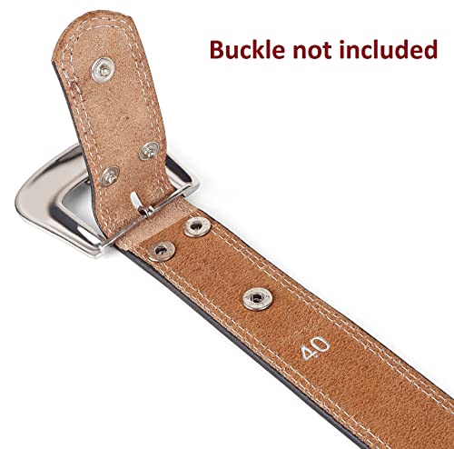 Image of F&L CLASSIC Western Belt without buckle for men - Full Grain Leather Cowboy Belts for jeans - One Piece Leather strap belt