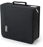 CCidea CD Case DVD Case Storage Holder ,Media Binder ,CD Wallet, Disc Booklet (264 Black)