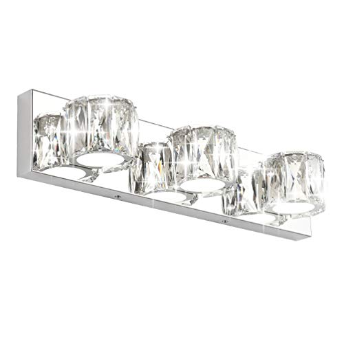 50% Off Discount Aipsun 3 Lights Crystal Vanity Lights Over Mirror Modern LED Vanity Lights for Bathroom Vanity Lighting Fixtures(White Lights) Free Shipping Over $50 Aipsun 3 Lights Crystal Vanity Lights Over Mirror Modern LED Vanity Lights for Bathroom Vanity Lighting Fixtures(White Lights)