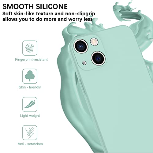 KPPIT Compatible with iPhone 14 Plus case,Silicone Case,Ultra Slim Soft Gel Anti-Scratch,Microfiber Lining,Rubber Shockproof Case Cover iPhone 14 Plus 6.7 inch - Image 2