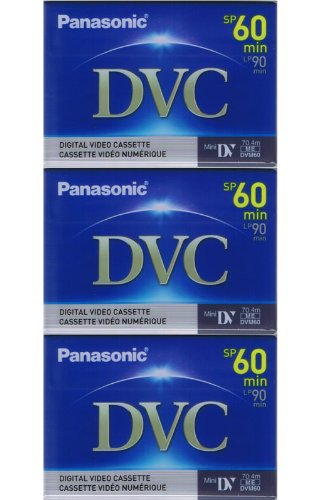 3 Mini DV MiniDV TAPE for Panasonic AG-DVX100BQ DVX100B
