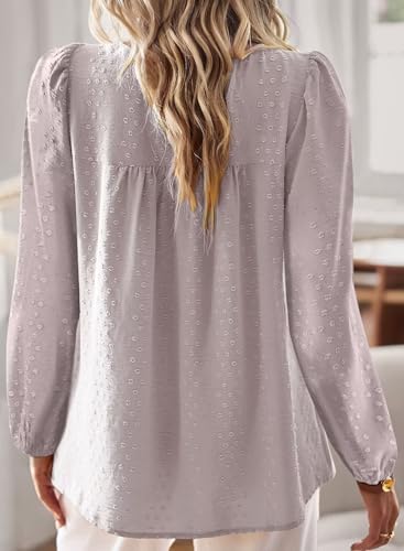 Image of Falechay Womens Tops Flowy Boho Dressy Casual Lace Cute Long Sleeve Shirts