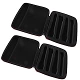 PAMINGONO 2 Stück Wireless Mikrofon Aufbewahrungstasche mit Eva Stoßschutz Organizer für Kabellose Mikrofone und Zubehör Leicht Tragbar für Karaoke Party Outdoor-Einsatz