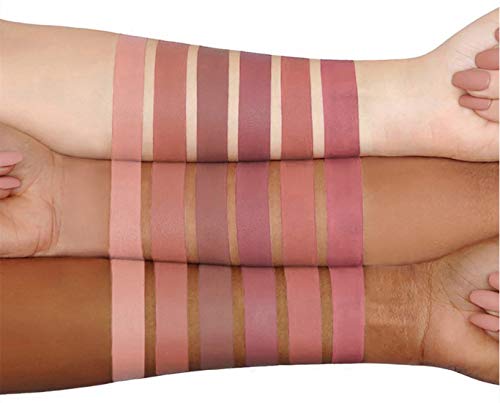 MAEPEOR Matte Liquid Lipstick 6PCS Nude Velvety Lip Gloss Kit Long-Lasting Wear Non-Stick Cup and Not Fade Lipstick Set for Warm or Cool Undertone (Nude Series, 6PCS-E)