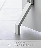 山崎実業(Yamazaki) マグネット 折り畳みドアストッパー ホワイト (使用時)約W4.5×D7×H28cm タワー tower 強力マグネット 簡単取付 玄関ドア 片足で操作可能 3720