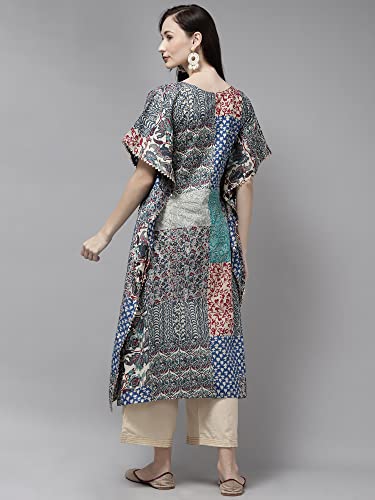 Image of INDO ERA Women A-Line Polyester Kurta /Kurti