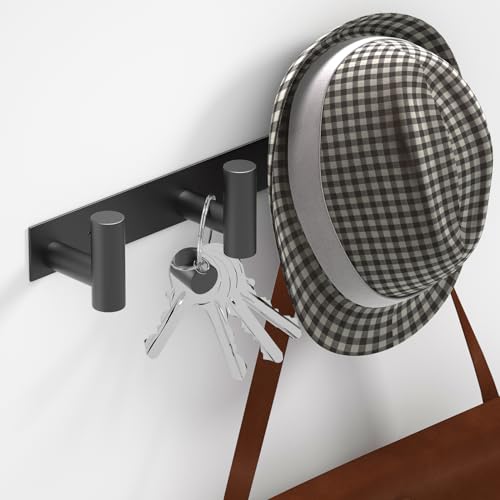 WUIVIUT Heavy Duty Hook Clothes Rack Stainless Steel T-Shape Coat Hook, 11.5 Inch Coat Hooks Wall Mounted - Image 4