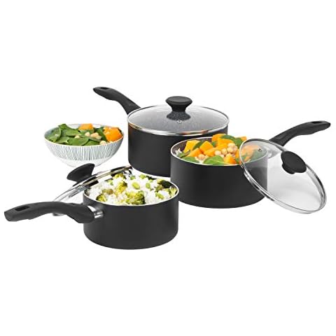 Progress BW09872EU Juego De 3 Cazos De Cocina, De La Gama Go Healthy Cover