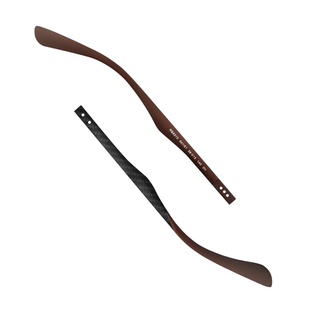 Soporte de brazo para gafas de sol de repuesto para Ray Ban RB8313, brazos de fibra de carbono 8313M — view 8