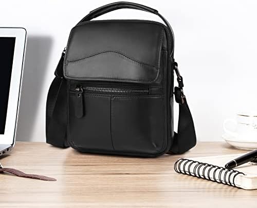 BAIGIO Men's Genuine Leather Shoulder Bag Briefcase Messenger CrossBody Handbag Satchel Travel bag 7 BAIGIO Men's Genuine Leather Shoulder Bag Briefcase Messenger CrossBody Handbag Satchel Travel bag