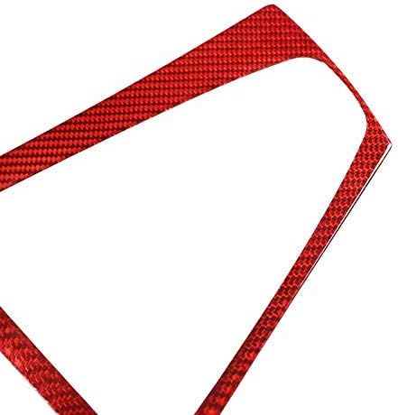 Miniatura 5 de YIWANG Consola central de coche de fibra de carbono real, marco de cambio de marchas, 2 piezas para BMW M3 M4 F80 F82 F83 2014-2018 conducción a la