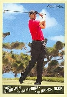 Tiger Woods trading card (Golf) 2009 Upper Deck Goodwin Champions #65