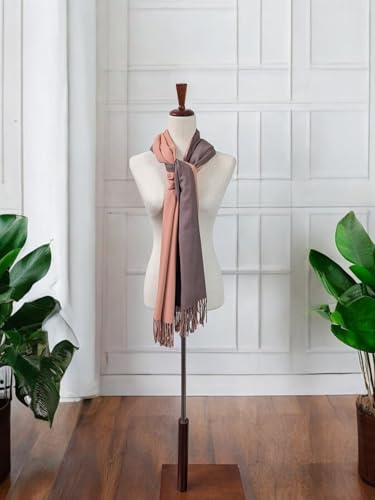 Dual Color Scarf with Cashmere Feel4