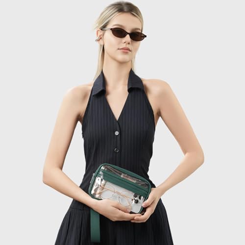 Image of Clear Wristlet Stadium Approved Clear Bag Wallet Transparent Purse for Concerts Sports Events