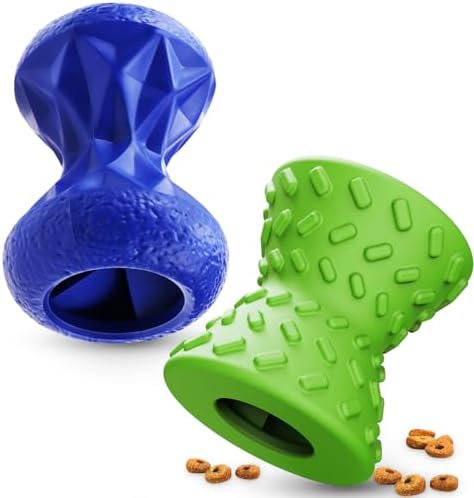 Dog Toys for Aggressive chewers, Indestructible Toy for Small Dogs Interactive Toy Dog chew Toys (Green + Blue)