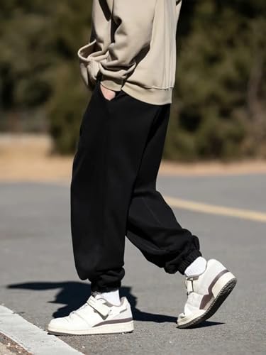 Image of dockstreet Straight Wide fit Long Length Cinched Bottom Jogger for Men /Trending Multi Pocket Style, Relaxed Casual Pants for Men