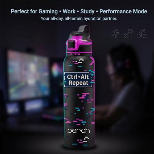 Image of Perch Apex Hot and Cold Stainless Steel Water Bottle 740ml | Triple-Layer Vacuum Insulated 3D Printed Bottle | ISI Certified, Leakproof & BPA-Free | Gift for Men & Women | Reboot Mode Pink