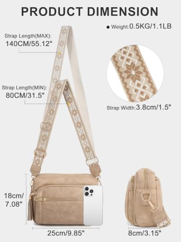 Image of Vegan Leather Crossbody Bags for Women Anti theft Purses and Handbag