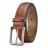 [CHAOREN] ベルト メンズ ビジネス - 紳士ベルト 革 定番 - 丈夫 スーツ カジュアル 多サイズ 35mm幅 箱付き