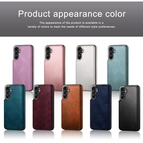 DJDUCK Designed for Samsung Galaxy A16 5G Case Wallet with Card Holder, [Magnetic Clasp Cover] [RFID Blocking Leather Protection] Shockproof Women Men Cases for Samsung A16 Rose Gold by DJDUCK - Image 5