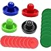Lljsszr Air Hockey Paddles and Pucks, Replacement Set for Kids' Game Tables, Style E