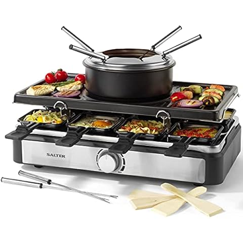 Salter EK4513 Electric Raclette Grill & Fondue Set Cover
