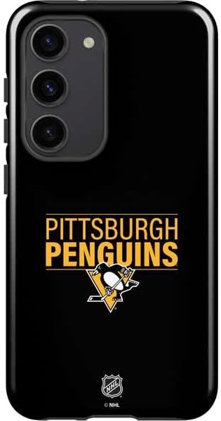 Skinit Pro Phone Case Compatible with Galaxy S23 - Officially Licensed NHL Pittsburgh Penguins Lineup Design