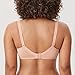 DELIMIRA Women's Plus Size Bras Full Coverage Lace Underwire Unlined Bra Up to J Blush Beige 38G