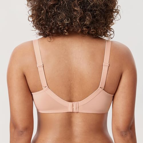 Image of DELIMIRA Women's Plus Size Full Coverage Lace Underwire Unlined Bra Up to J
