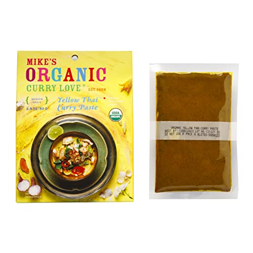 Yellow Thai Curry Paste Organic. Vegan. Dairy Free. Sugar Free. Keto Friendly. Made In Thailand. | Case Of 6 X 2.8 Oz Pouches #TOP2