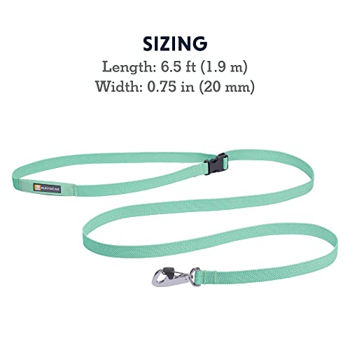 Ruffwear, Coleira para cães Flagline, guia leve com mãos livres, opção de uso na cintura, verde sálv