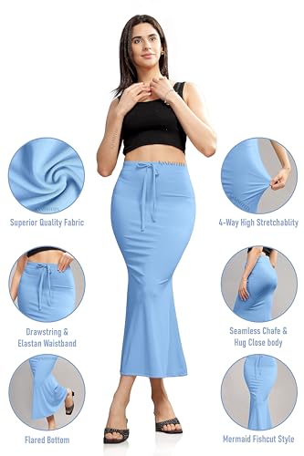 Image of Women Saree Shapewear Petticoat Skirt