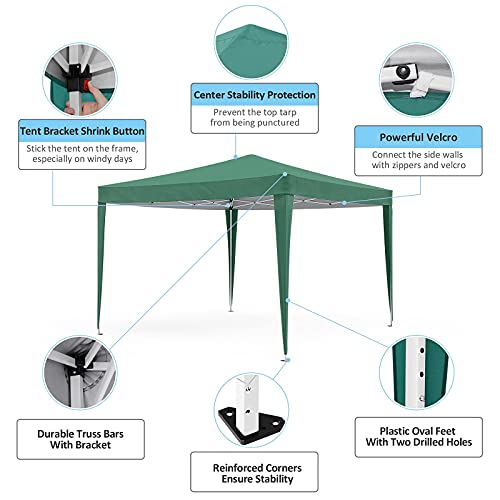 image for Advwin (2m*2m) Commercial Canopy Tent Gazebo Outdoor, Heavy Duty Event