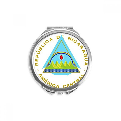 Miroir maquillage poche Nicaragua rond, une idée cadeau originale et colorée