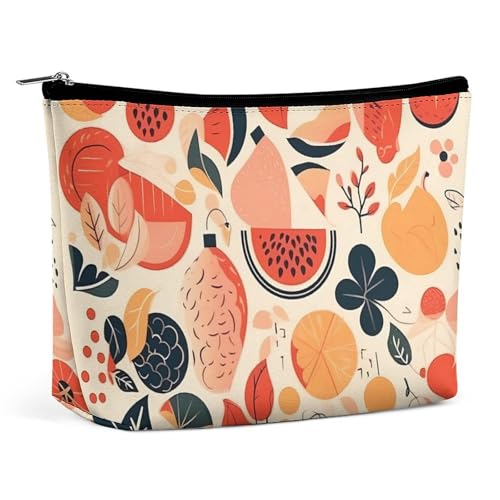 Bolsa de maquillaje, bolsa de viaje para cosméticos, portátil, con un grupo de patrones, bolsa de artículos de tocador, bolsa de gran capacidad con cremallera, estuche organizador de maquillaje, bolsa