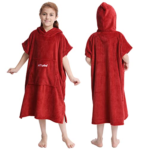 Poncho de bain à capuche fini le froid après la plage et natation