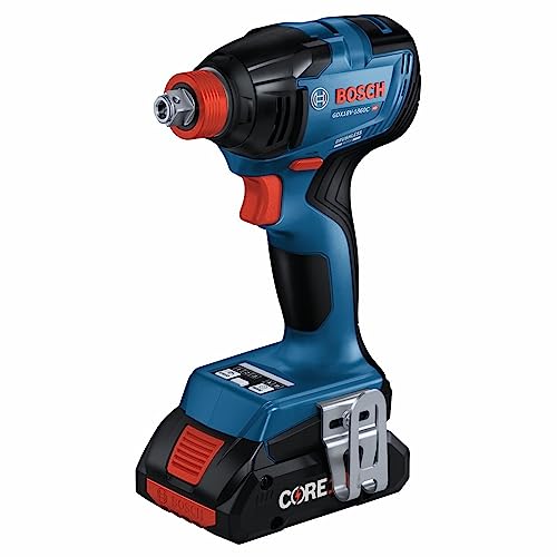 BOSCH GDX18V-1860CB15 18V Connected-Ready Two-In-One 1/4 In. and 1/2 In. Bit/Socket Impact Driver/Wrench Kit with (1) CORE18V 4 Ah Advanced Power Battery - Image 6