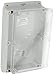 BUD Industries PN-1325-CMB Polycarbonate NEMA 4X Box 8.74" L x 5.75" W x 2.17" H, Gray