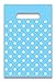 LolliZ Party Favor (Goodie) Bags. 12 Pcs 6" X 9" Blue/Polka Dots