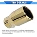VekAuto 1 Pc Slant Cut Exhaust Tip 1.6