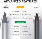 Penoval pen USI 2.0 for Chromebook, 4096 Pressure, Magnetic, for Google Pixel Tablet, Amazon Fire Max 11, Lenovo Chromebook Duet, HP Chromebook X360 14b Spare Tips Included