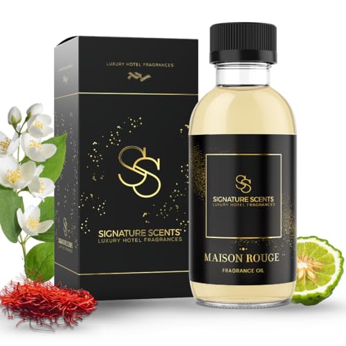 Luxury Hotel Diffuser Oil for Hotels and Homes - Aromatherapy Oils for use with an Essential Oil Diffuser at Home - Fragrance-Scent Diffuser Oil Blend (Maison Rouge) 4.05fl oz (120ml)