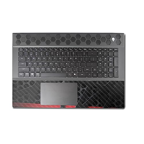 Image of MightySkins Carbon Fiber Skin Compatible with Alienware M18 R1 (2023) Full Wrap Kit - Tech Web | Protective, Durable Textured Carbon Fiber Finish | Easy to Apply & Change Styles | Made in The USA