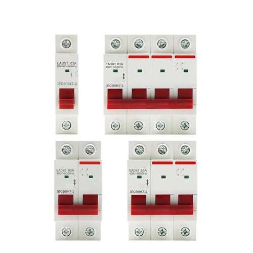 Din ���[�� 1P 2P 3P 4P 40A 63A 100A 125A �i�C�t���C���X�C�b�`�≏�ƒ�p�Y�Ɨp�T�[�L�b�g�u���[�J�[ AC 230V 400V(3P,100A)