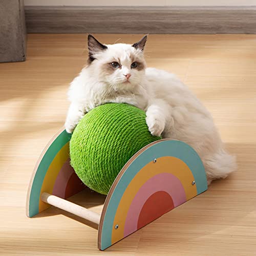 Cat Scratcher Toy Bola | corda sisal garra moagem gato - Brinquedos estimação requintados com bolas