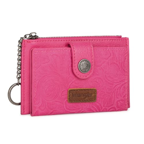 Image of Montana West X Wrangler Small Women'S Wallet Western Keychain Card Holder for Women Slim Minimalist Wallet with Rfid Lining and Smooth Metal Zipper
